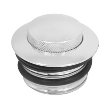 Chrome Motorcycle Gas Cap with Secure PopUp Design for Harley Sportster Touring Softail Dyna