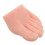 2Pcs Soft Silicone Nail Practice Foot Model Beige Realistic Mannequin 2