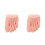 2Pcs Soft Silicone Nail Practice Foot Model Beige Realistic Mannequin 4