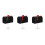 3Pz Mini Casette Decorative in Metallo Nero Per Ridotti 6