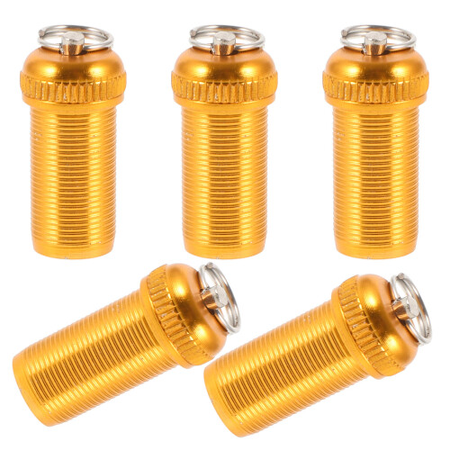 10Pz Fine Canna Pesca Oro Stopper Antigraffio