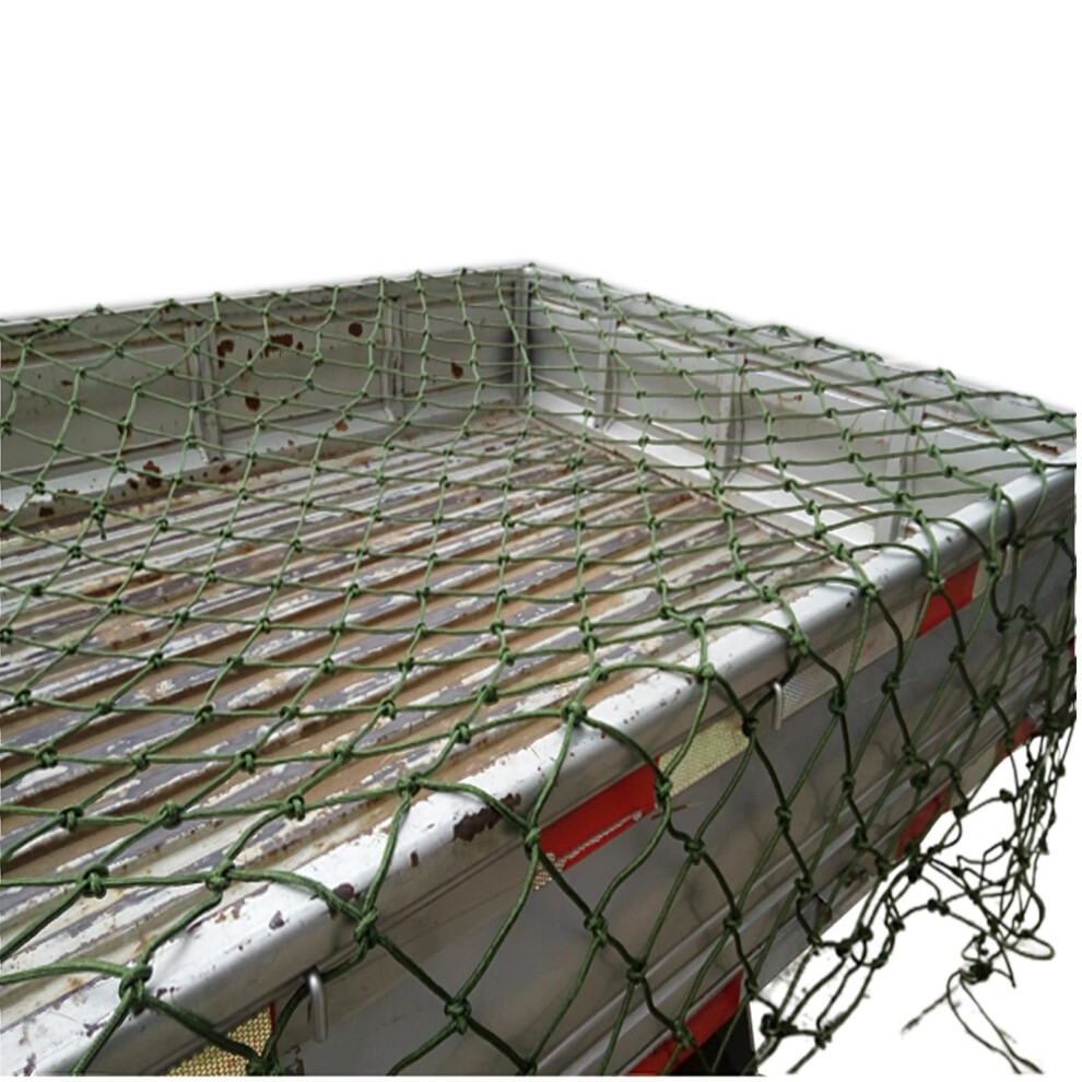 Trailer Cargo Net Uvresistant 7X7m (23X23ft) Universal Lorry Van Netting For Secure Cargo Green 9189345415388