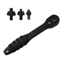 Interchangeable Ratchet Drill Chuck Key Set with Magnetic Lock and AntiSlip Grip 3/1613MM
