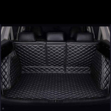 Car Boot Liners For Mini Countryman F60 2017, Waterproof Durable Leather Mats(Black)