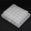 4pcs Transparent Sewing Bobbins Storage Box 25/36 Grids Durable Cases 10