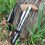 Ultra Light 5-Fold Trekking Pole with Curved Handle, Silver 5
