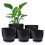 Stylish Black Planter with Drainage Hole-1 black package C150 3