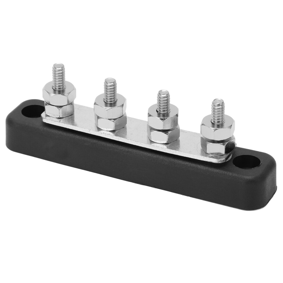 Power Distribution Block Bus Bar 3/16In 150A Dc 48V Stainless Steel 7621374342003