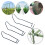 Plant Holders Easy Use Upright Growth Plant Support-16MM Silver 2