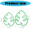 Pack of 2 Monstera Plant Support Stakes Vertical Growth-Black 3