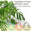Pack of 2 Monstera Plant Support Stakes Vertical Growth-Black 7