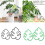 Pack of 2 Monstera Plant Support Stakes Vertical Growth-Black 2