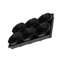 6inch Plant Pot Trays Nursery Pot For Home Gardening and-Black