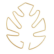 Monstera Leaf Plant Stakes For Indoor And Outdoor Support-Gold