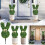 Artificial Rabbit Topiary Plant Stake for Spring Outdoor 5