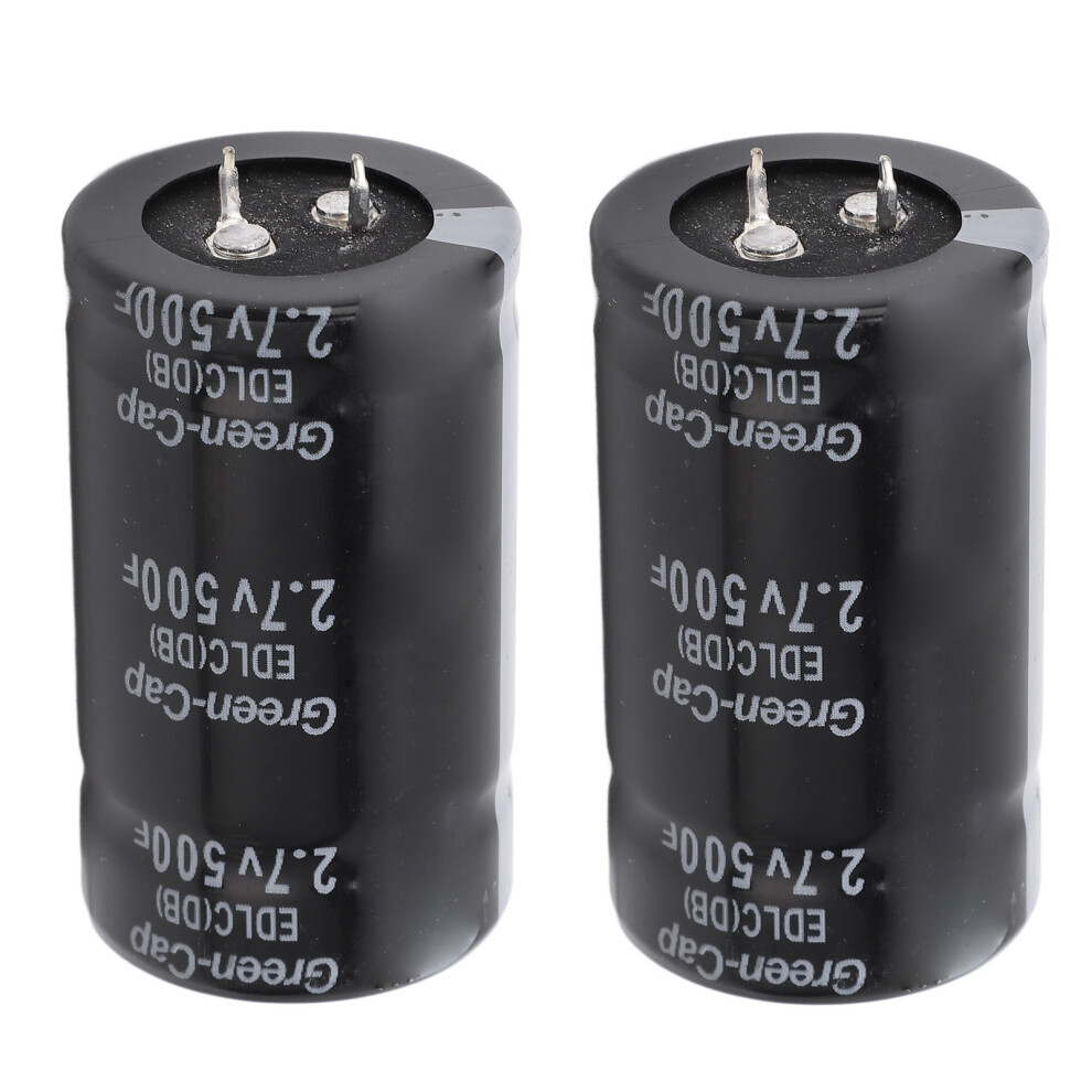 2Pcs 2.7V 500F Farad Capacitors For Energy Storage & Car Rectifiers 8391374342486