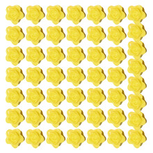 50 Pieces Plant Climbing Wall Fixtures Clips For-Rose Yellow