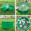 5/10Pieces Multiuse Green Soil Sifter Mesh Screen for-10 3