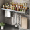 Wall Mounted Storage Rack with Rod SpaceSaving MultiPurpose Kitchen Organizer Shelf for Home 3