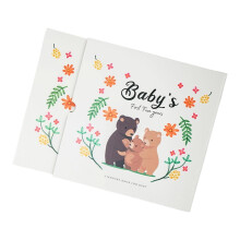 Baby Memory Book First Year Milestones Photo Handprint Footprint Tracking Record Baby Growth
