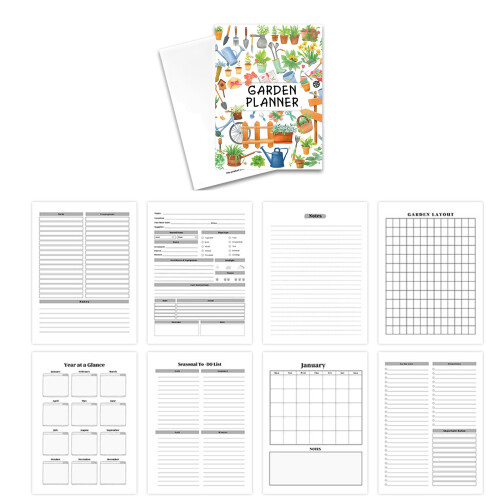 Garten-Notizbuch, umfassende Gartenbauplanung, 2