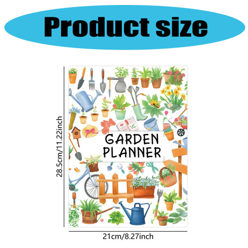 Garten-Notizbuch, umfassende Gartenbauplanung, 1