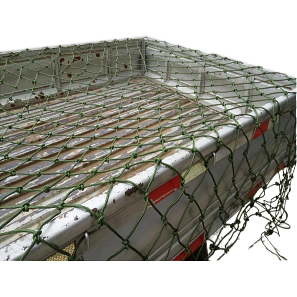 Trailer Container Cargo Net, Durable Uv Resistant, Universal Lorry Cargo Carrier Netting, 2M/4M/6M/8M/10M, 7X7m Green 9189345415784