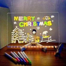 Glowee Light Up Acrylic Boards with Stand and 7 Markers (5.9*5.9 in)
