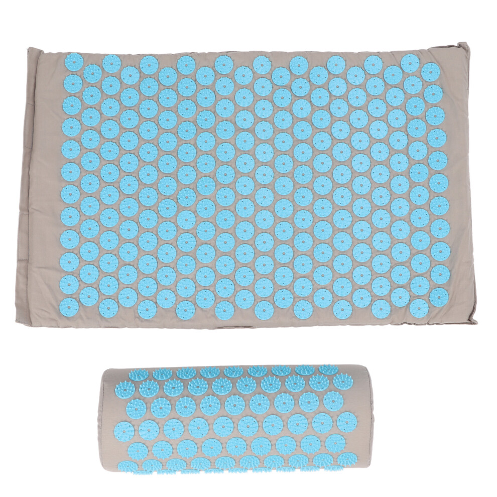 Therapeutic Acupressure Set For Headache Migraine And Insomnia Treatment, Natural Healing Mat With Pillow And Magnetic Points To Promote Deep Sleep A