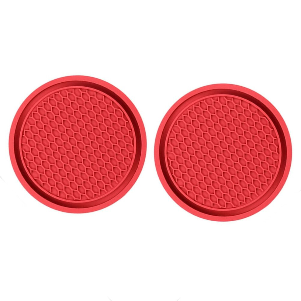Nonslip Waterproof Cup Holder Coasters Heat Resistant Easy Clean For Renault Kangoo Red 9365369403239