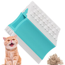 Pet Hair Remover, DoubleSided Reusable Shedding Tool, Furniture Brush For Sofa, Carpet, Car, Couch Blue Small