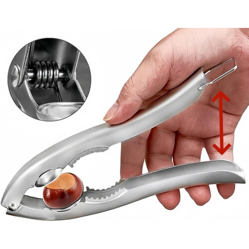 Nut Cracker Tools Stainless Steel Nut Cracker Walnut Opener Ergonomic Nut Peeler For Walnuts Pecans Chestnuts 2