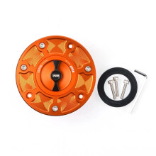 Motorcycle Gas Tank Cap Orange Black for KTM RC125 RC200 RC390 Duke125