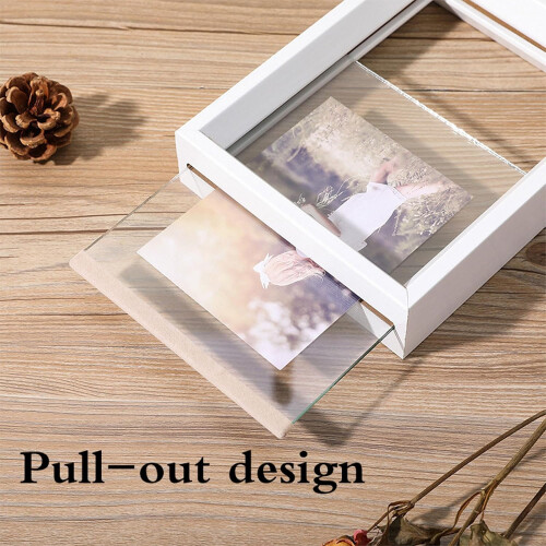 Collage Picture Frames Leaf Specimen Double Sided Acrylic Wood Frame Horizontal And Vertical Multicolor A3 Walnut Color 1