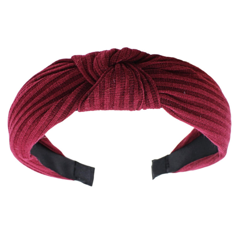 Unisex Knotted Headband For Women Wide Knitted Fabric Hairband, Aesthetic Casual Hair Accessory, Everyday Use