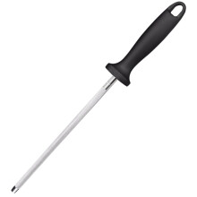 Knife Sharpener, 8inch Carbon Steel Professional Sharpening Steel with Hanging Holes, Used for Daily Maintenance of Kitchen Knives.