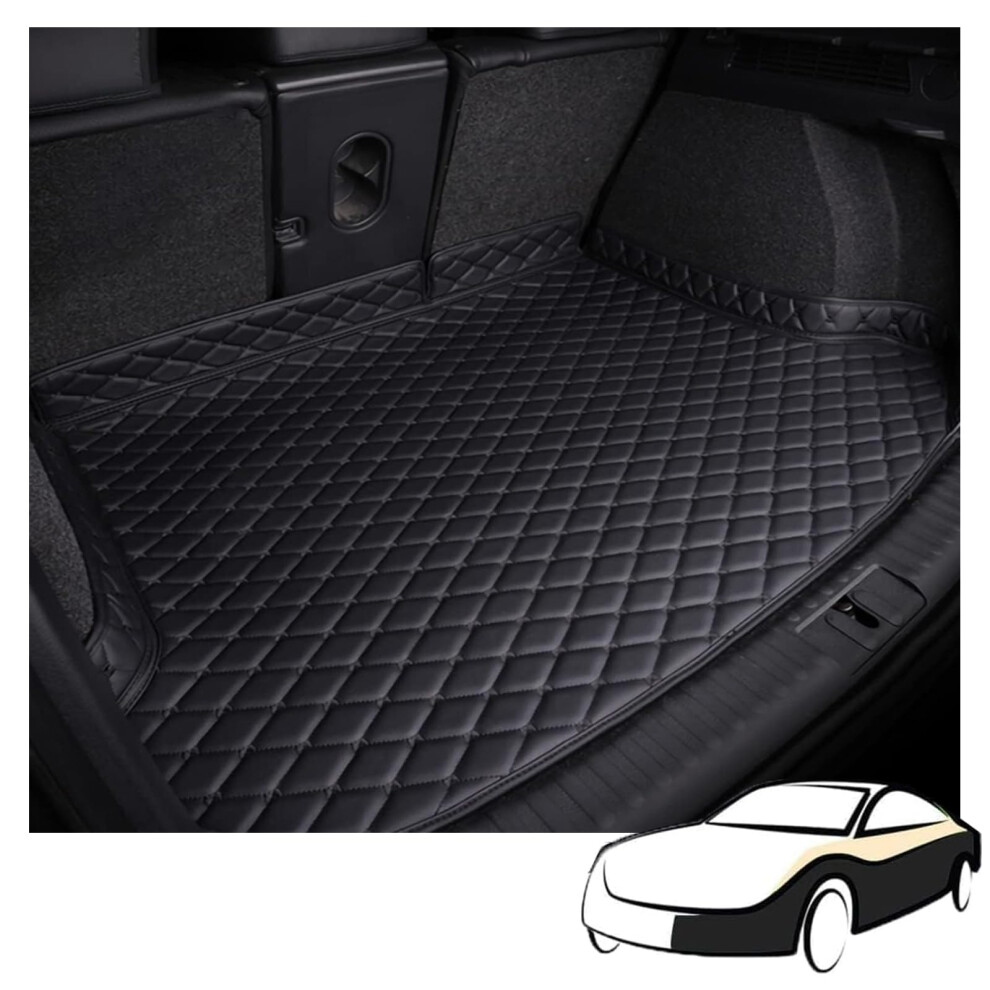 Car Leather Trunk Mats, For Volvo V90 2016 Cargo Carpet Boot Liner Mat Scratchresistant Mat Interior Accessories,A Normal A Black 9347817217940