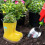 Cute Boot Shape Figurines Desktop Ornament Planter Plant Pot 2