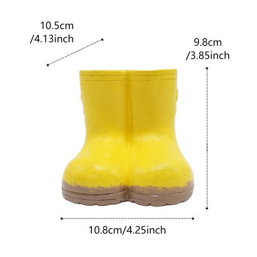 Cute Boot Shape Figurines Desktop Ornament Planter Plant Pot 2