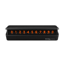Universal Car Parking Card Stop Sign Telephone Number Card Plate Hidden Design for car