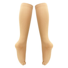 Rete chiusa calze a compressione con cerniera 15-20mmHg colore pelle L/XL