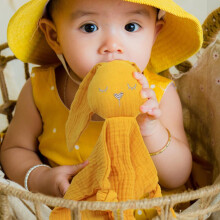 Double Layer Gauze Baby Blanket 53x23cm - Rabbit Comfort Toy