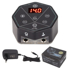 High Precision Tattoo Machine Power Source LED Voltage Indicator Six Color Modes Magnetic Anti Slip Base Dual Pedal Support Compatible With All
