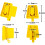 Lightweight Front Carrier Block for Brompton Folding Bikes Black Non Deformation Design 2