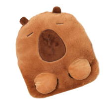Electric Hand Warmers Plush CapybaraShape 3Level Heating Pad 2In1 Foot Warmer Temperature Adjustment Timer Women