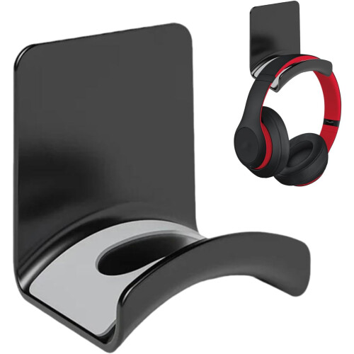 Headphone Stand Wall Mount Holder Gaming Headset Hanger Durable Design For PC Console Studio Office 1