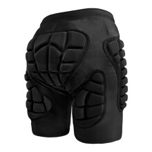 Padded Shorts for Snowboarding Skating Tailbone Protector Pad Protection for Hip Butt with Men Women Black L