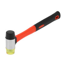 Rubber Mallet Hammer,  Strength Fiberglass Small Rubber Mallet, Double Faced Soft Hammer, Fiberglass Handle Rubber Mallet for Jewelry