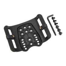 Schwarzer Nylon Schnellverschluss-Gürteladapter für Magazin-Tasche, verstellbar