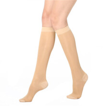Compression Stocking Varicose Vein Translucent Unisex 1520Mm Hg Elastic Flesh M